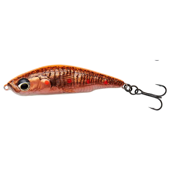 Savage gear wobler 3d sticklebait pencil sinking fluo orange copper - 7,5 cm 17 g