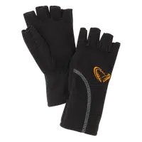 Savage gear rukavice wind pro half finger black - l