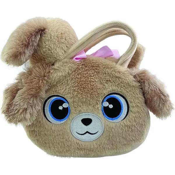 Sparkys Plyšová kabelka Pes hnedá