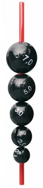 Cralusso záťaž globular wieght with silicone - 3 g 5 ks