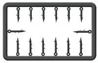 Cralusso tŕň plastic bait spike 14 ks - 5 +7 mm