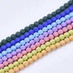 Spray Painted Non-magnetic Synthetic Hematite Beads Strands