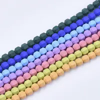 Spray Painted Non-magnetic Synthetic Hematite Beads Strands