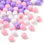 100pcs 3 Colors Opaque Acrylic Beads