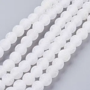 Natural Crackle Agate Beads Strands