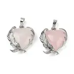 Natural Rose Quartz Pendants