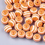 Round Striped Resin Beads
