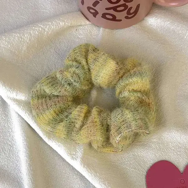 Sea ??Wool Knit Hair Ties