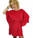 Pri Brocade Butterfly Tunic Dress tied at the waist ELENA