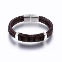 Leather Braided Cord Bracelets