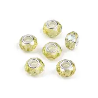 Transparent Glass European Beads