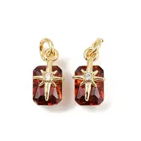 Brass Pave Cubic Zirconia Pendants