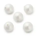 Baking Painted Pearlized Glass Pearl Round Beads
