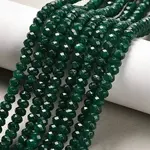 Dyed Natural Malaysia Jade Rondelle Beads Strands
