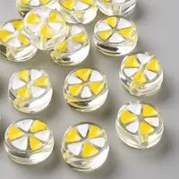 Transparent Enamel Acrylic Beads