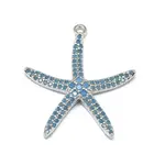 Alloy Micro Pave Cubic Zirconia Pendants