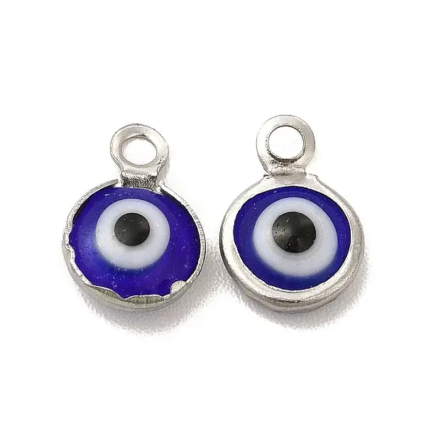 304 Stainless Steel with Glass Enamel Charms