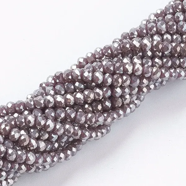 Electroplate Glass Beads Strands
