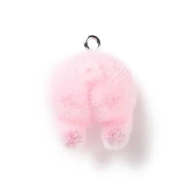 Flocking Resin Cute Pendants