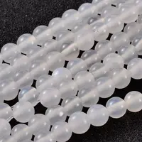 Natural White Agate Beads