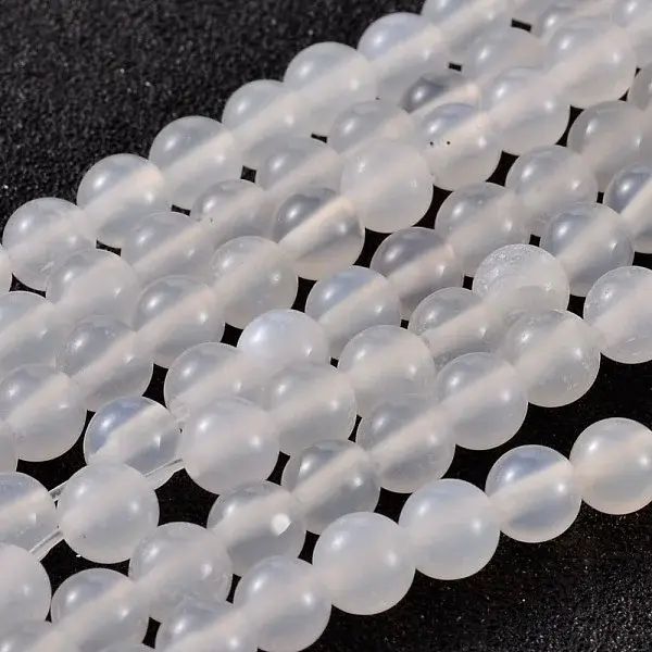 Natural White Agate Beads