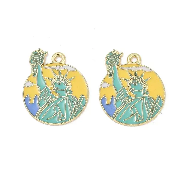 Alloy Enamel Pendants