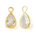 Brass Micro Pave Cubic Zirconia Charms