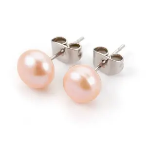 Natural Pearl Beads Ear Studs