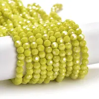 Electroplate Opaque Glass Beads Strands
