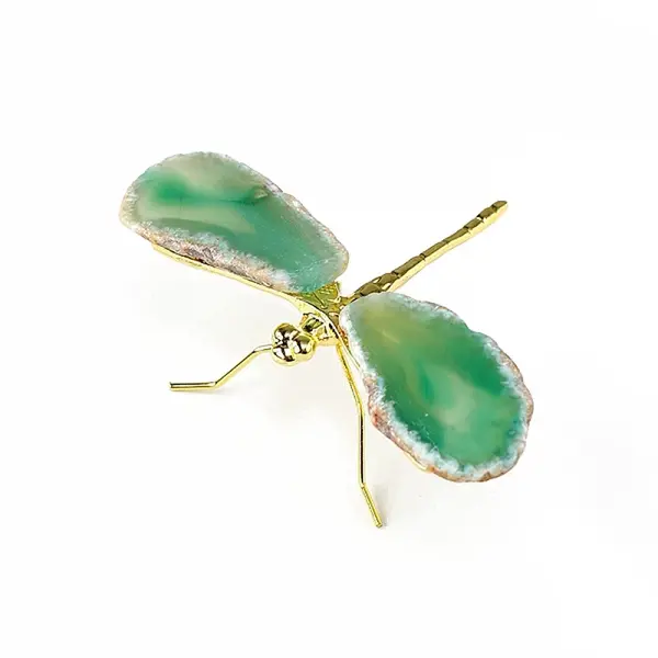 Dyed Natural Agate Slice Display Decorations