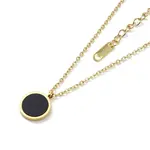 Flat Round Acrylic Pendant Necklaces