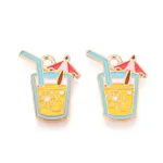 Beach Theme Alloy Enamel Pendants