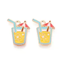 Beach Theme Alloy Enamel Pendants