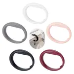 5Pcs 5 Colors Round Plastic Purse Hooks
