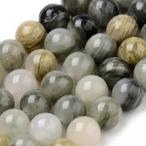 Natural Green Rutilated Quartz Beads Strands