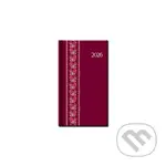 Mini diár FOLK 2026 (červený) (12-mesačný, A6)