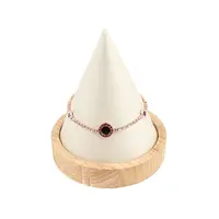 Cone Wooden Single Bracelets Display Holder with Base