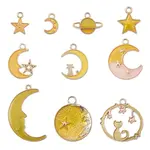 10Pcs 10 Style Alloy Enamel Pendants