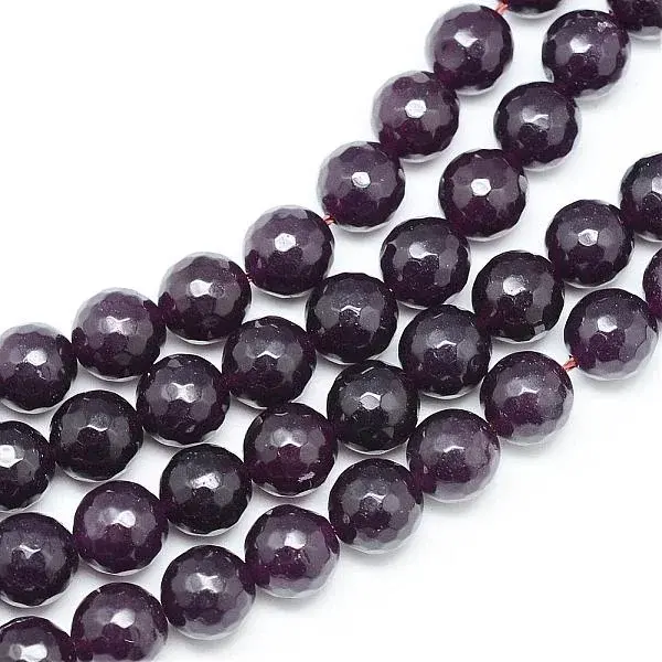 Natural White Jade Bead Strands
