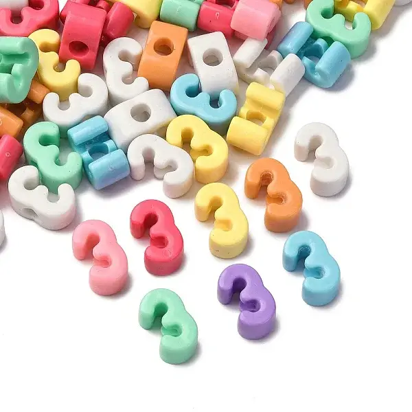 Opaque Acrylic European Beads