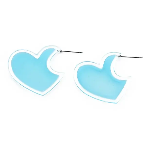Heart Stud Earrings for Girl Women