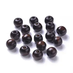 Dyed Natural Wood Beads