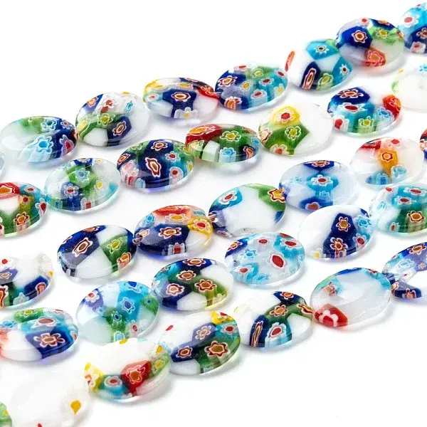 Handmade Millefiori Glass Beads Strands