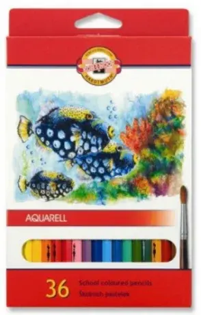 Pastelky akvarelové 36ks 3719