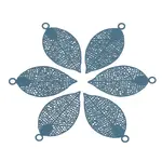 430 Stainless Steel Filigree Pendants
