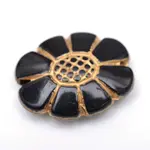 Flower Plating Acrylic Beads