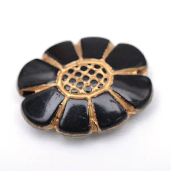 Flower Plating Acrylic Beads