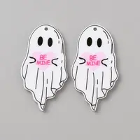 Halloween Printed Opaque Acrylic Pendants