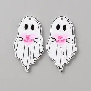 Halloween Printed Opaque Acrylic Pendants
