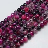 Natural Agate Round Beads Strand